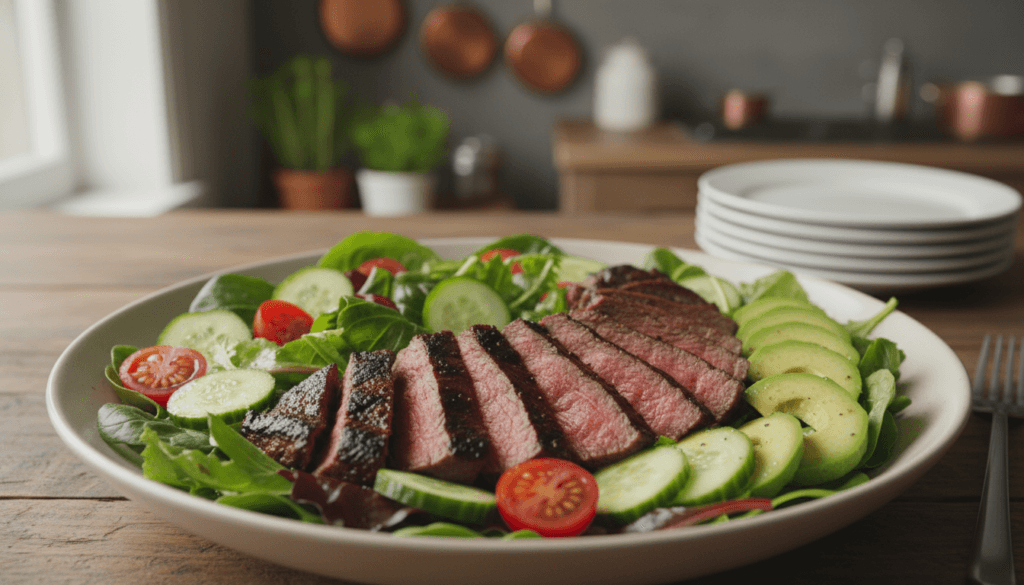 Flat Iron Steak Salad Flat Iron Steak Salad