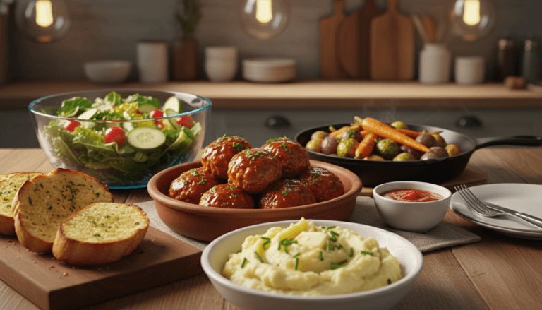 what to eat with chicken meatballs