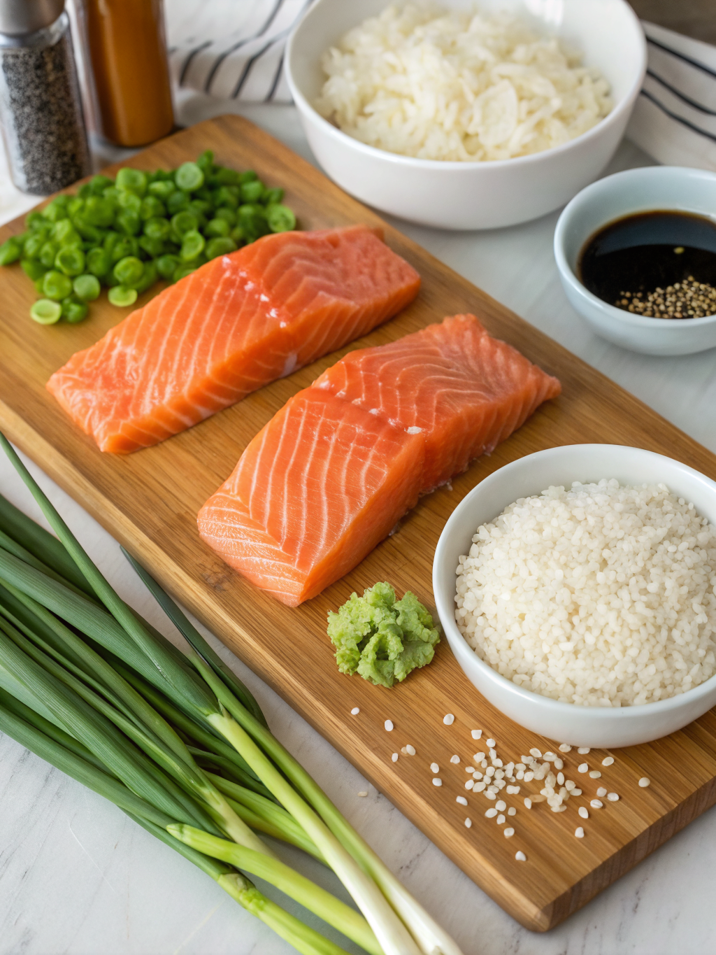salmon and rice recipe ingredients