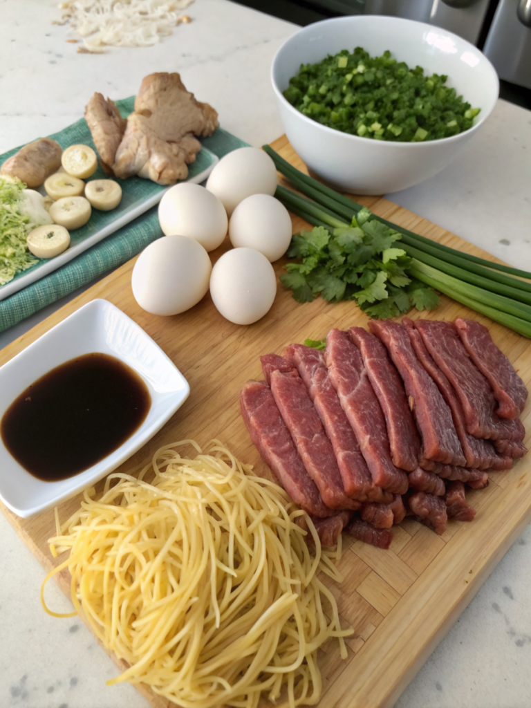 beef and egg noodles