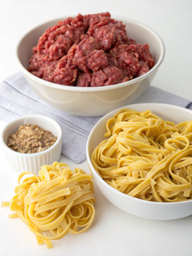 Ground Beef egg Noodles