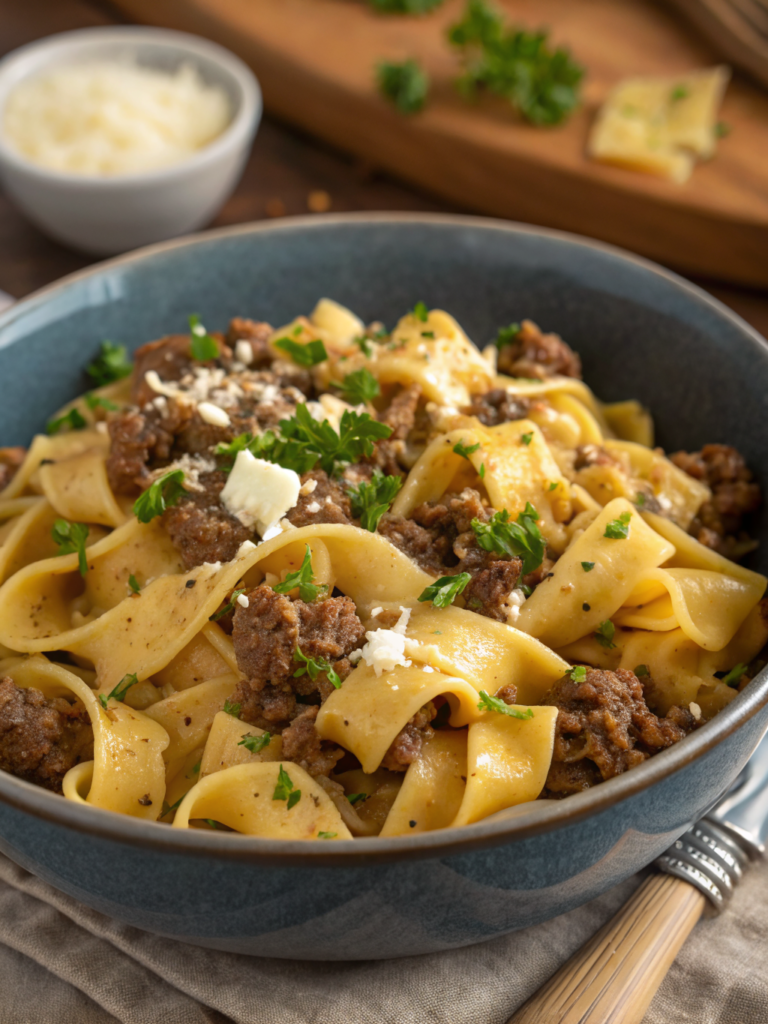 Ground Beef egg Noodles