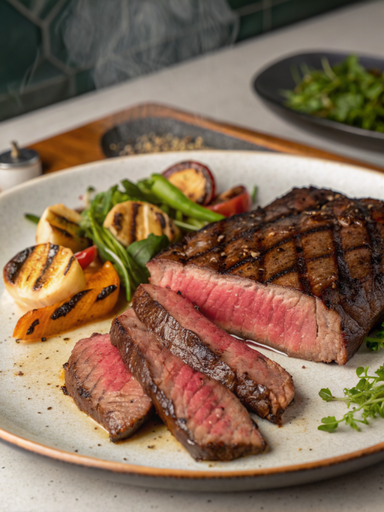 Grilling Flat Iron Steak