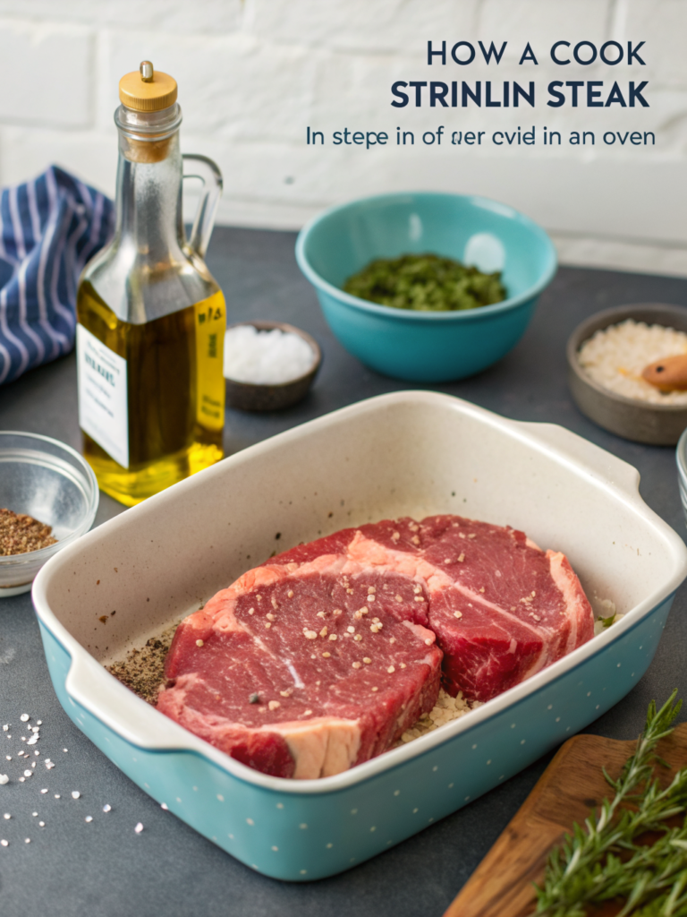 Sirloin Steak in Oven