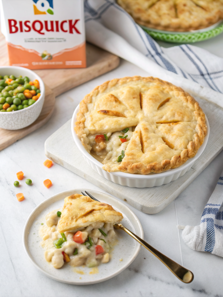 chicken pot pie with bisquick